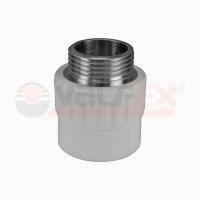 Муфта переходная с наружной резьбой 20 x 1/2" (150/30) (Valfex) СЕРАЯ