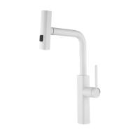 Смеситель для кухни, выдвижной излив, нерж. сталь VALFEX Apollion Steel White (10)