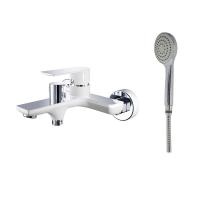 Смеситель для ванны, короткий излив, латунь VALFEX Argo White (8)