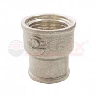Муфта переходная никелированная VALFEX ВР 1/2" - ВР 3/8" (200/10)